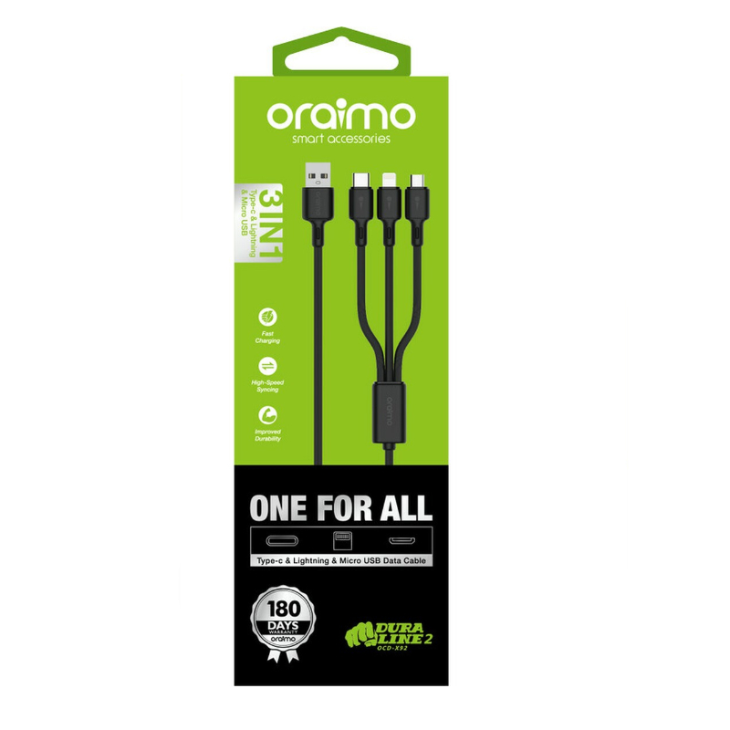 Oraimo 3 in 1 Cable